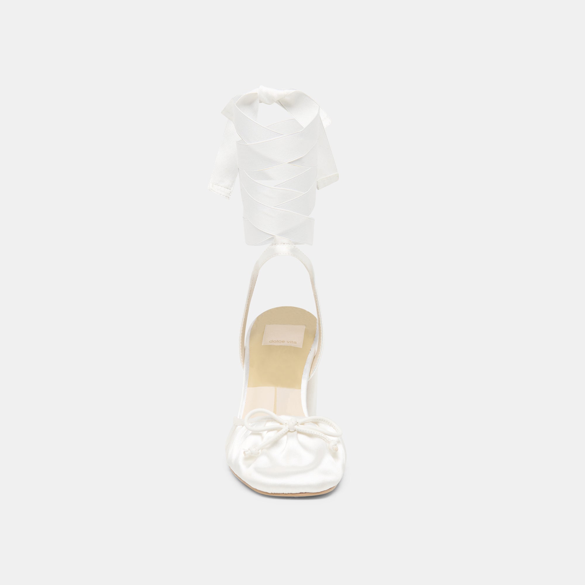 TISHA HEELS TRUE WHITE SATIN - view 8