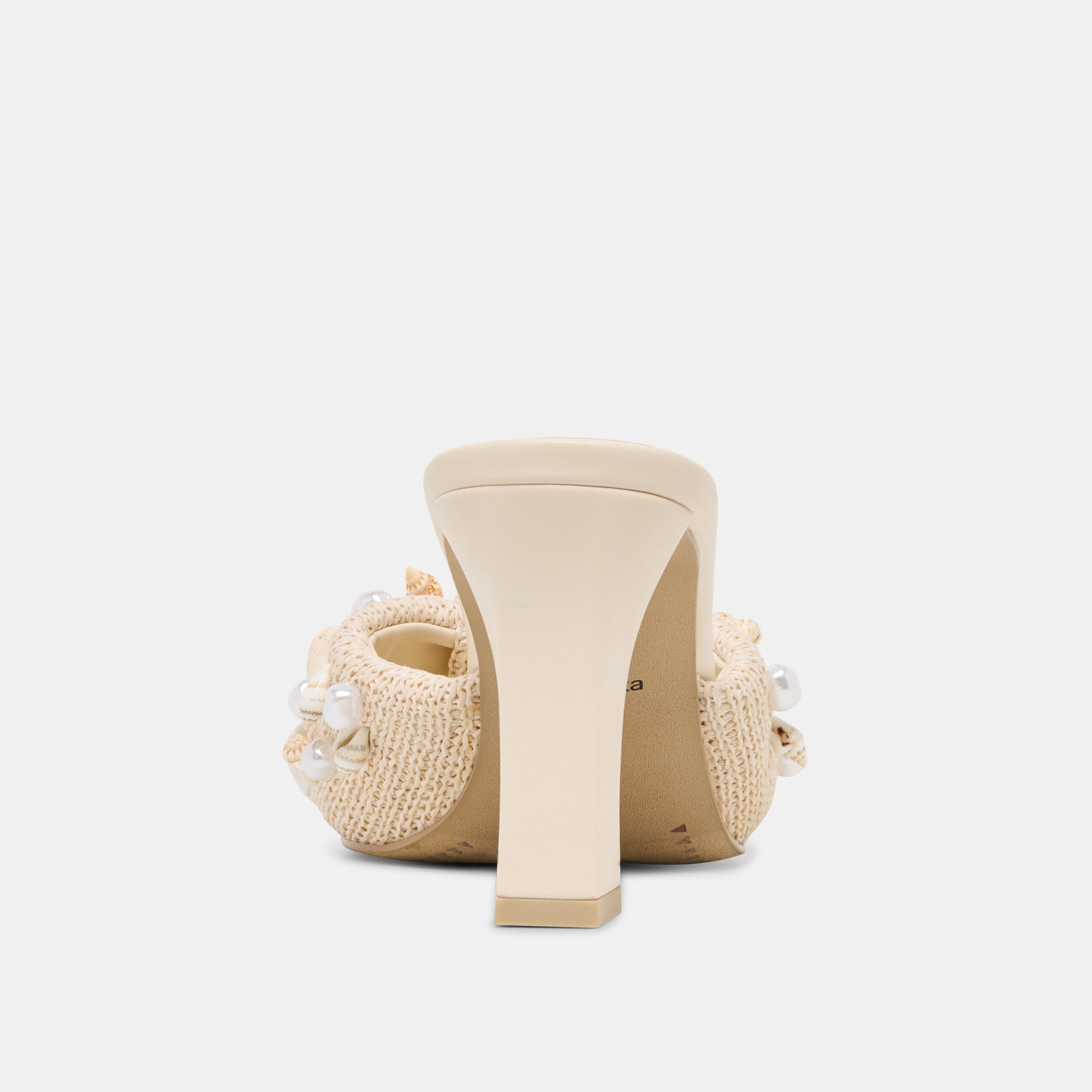 TYLAH HEELS OATMEAL BEADED RAFFIA - view 7