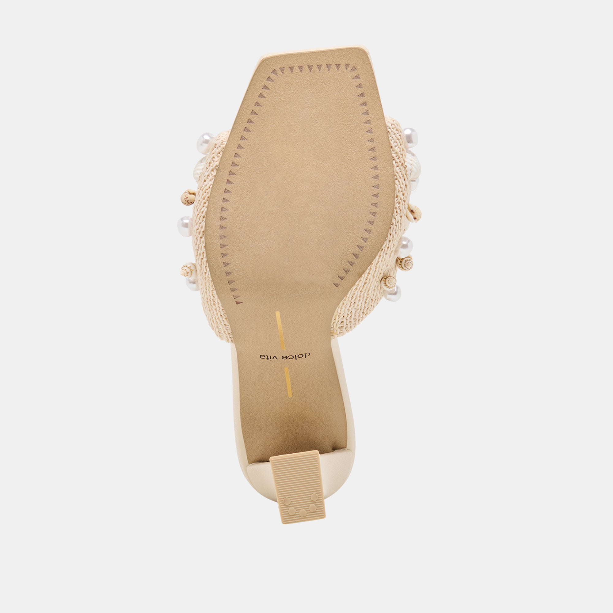 TYLAH HEELS OATMEAL BEADED RAFFIA - view 9
