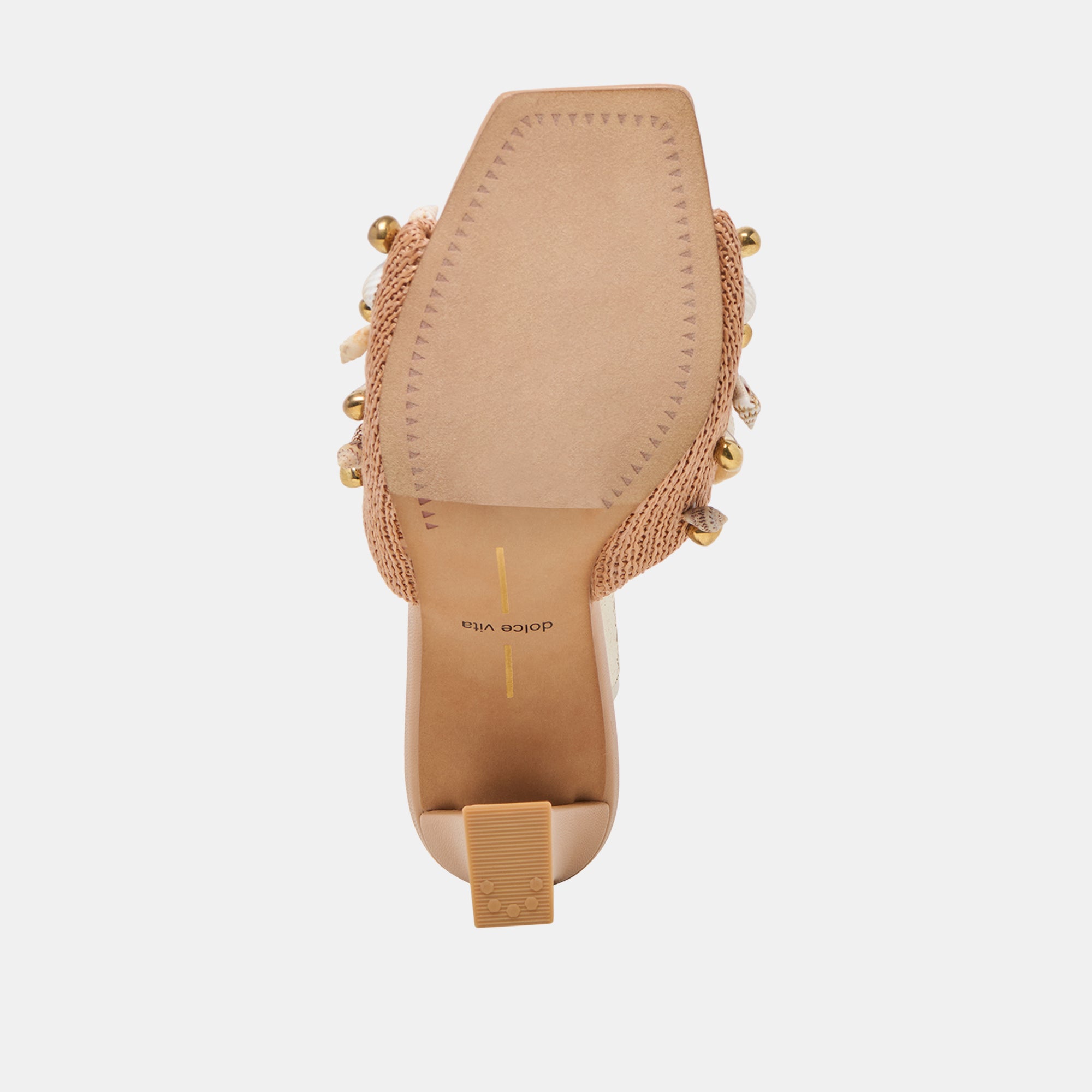 TYLAH HEELS TOFFEE BEADED RAFFIA - view 11