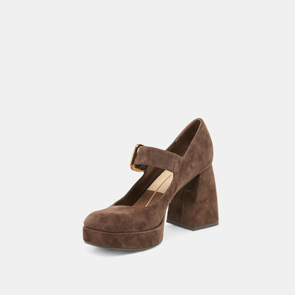 ULTRA HEELS DK BROWN SUEDE
