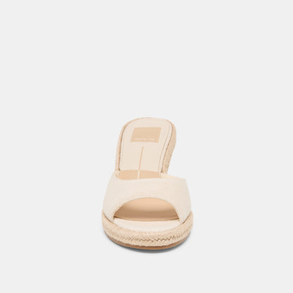 VAYA WEDGES ECRU LINEN