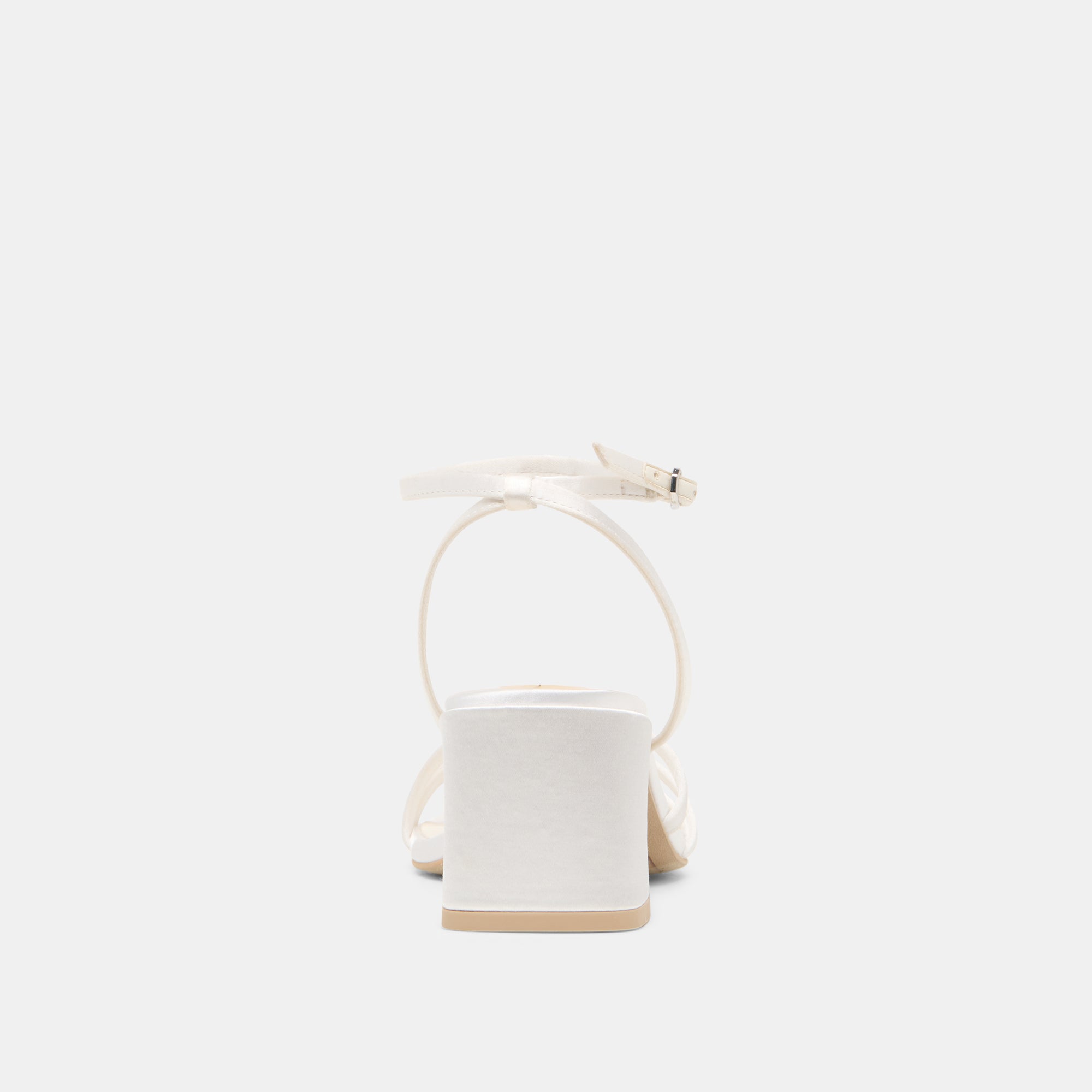 YSABEL HEELS TRUE WHITE SATIN - view 9