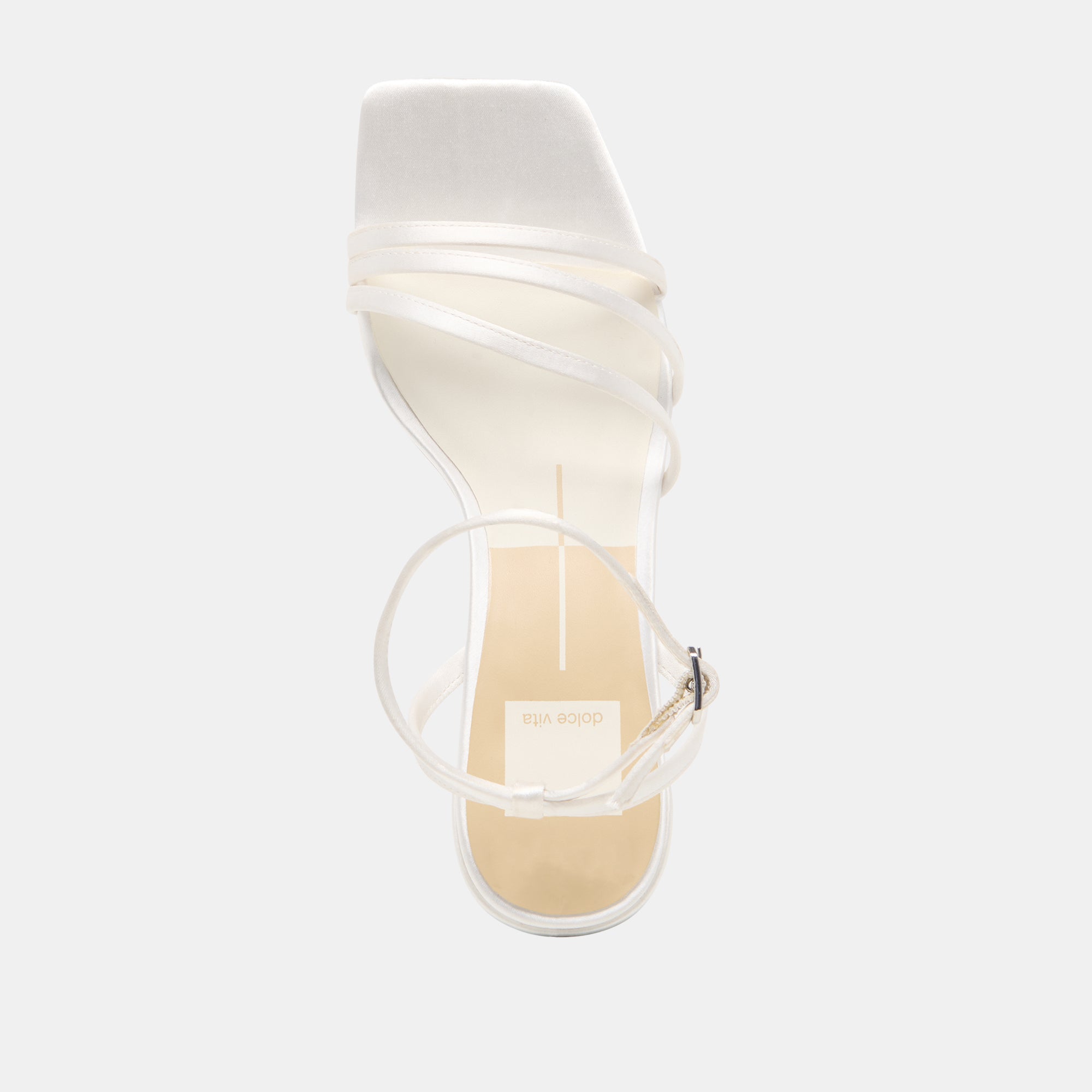 YSABEL HEELS TRUE WHITE SATIN - view 10