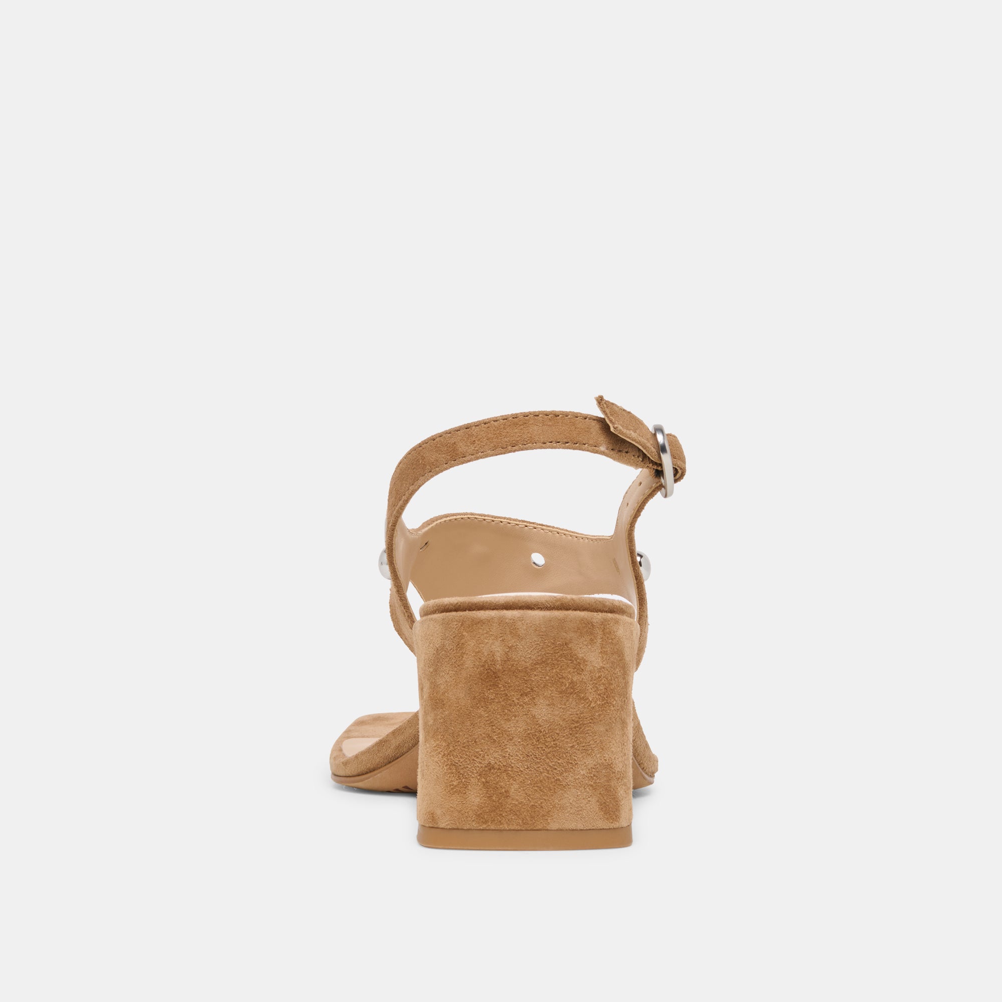 YVES STUD HEELS LT BROWN SUEDE - view 9