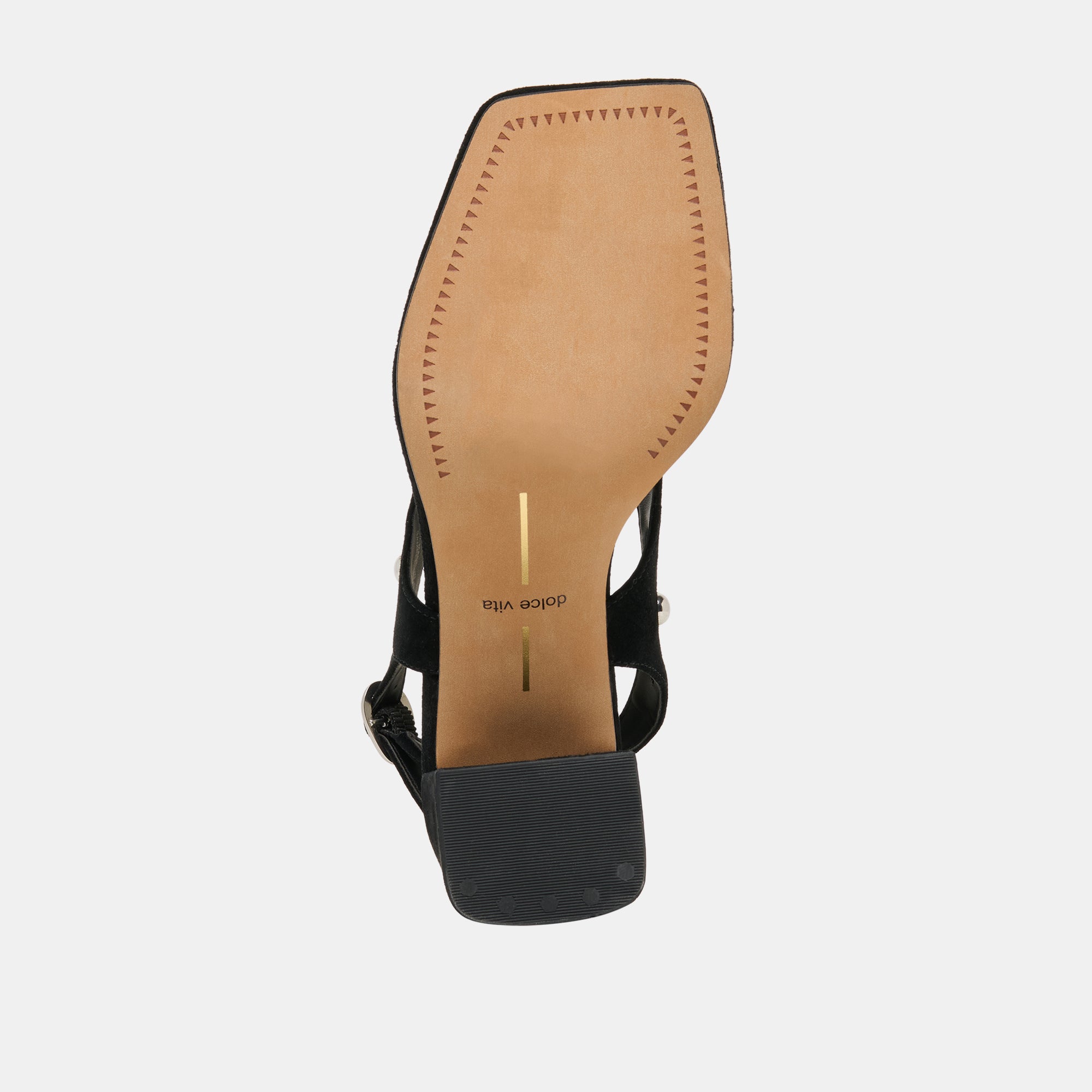 YVES STUD HEELS ONYX SUEDE - view 9
