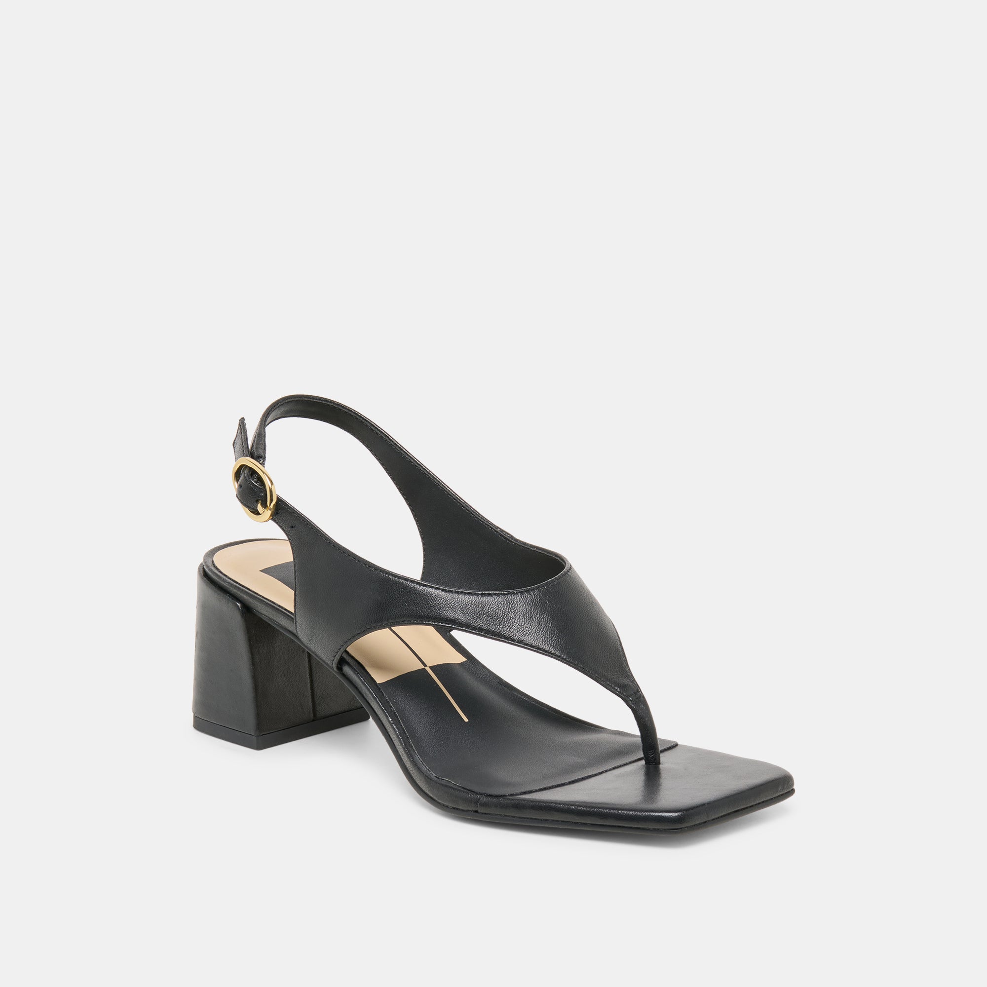YVES HEELS BLACK LEATHER - view 2