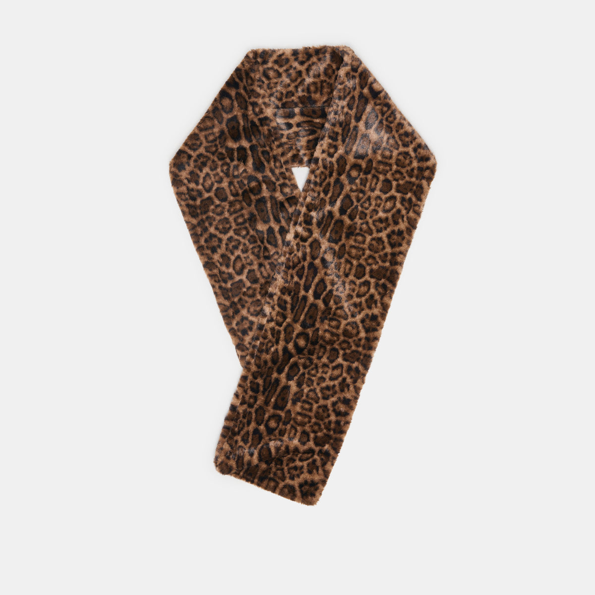 Faux Fur Leopard Oblong Pull-Through Scarf | Dolce Vita