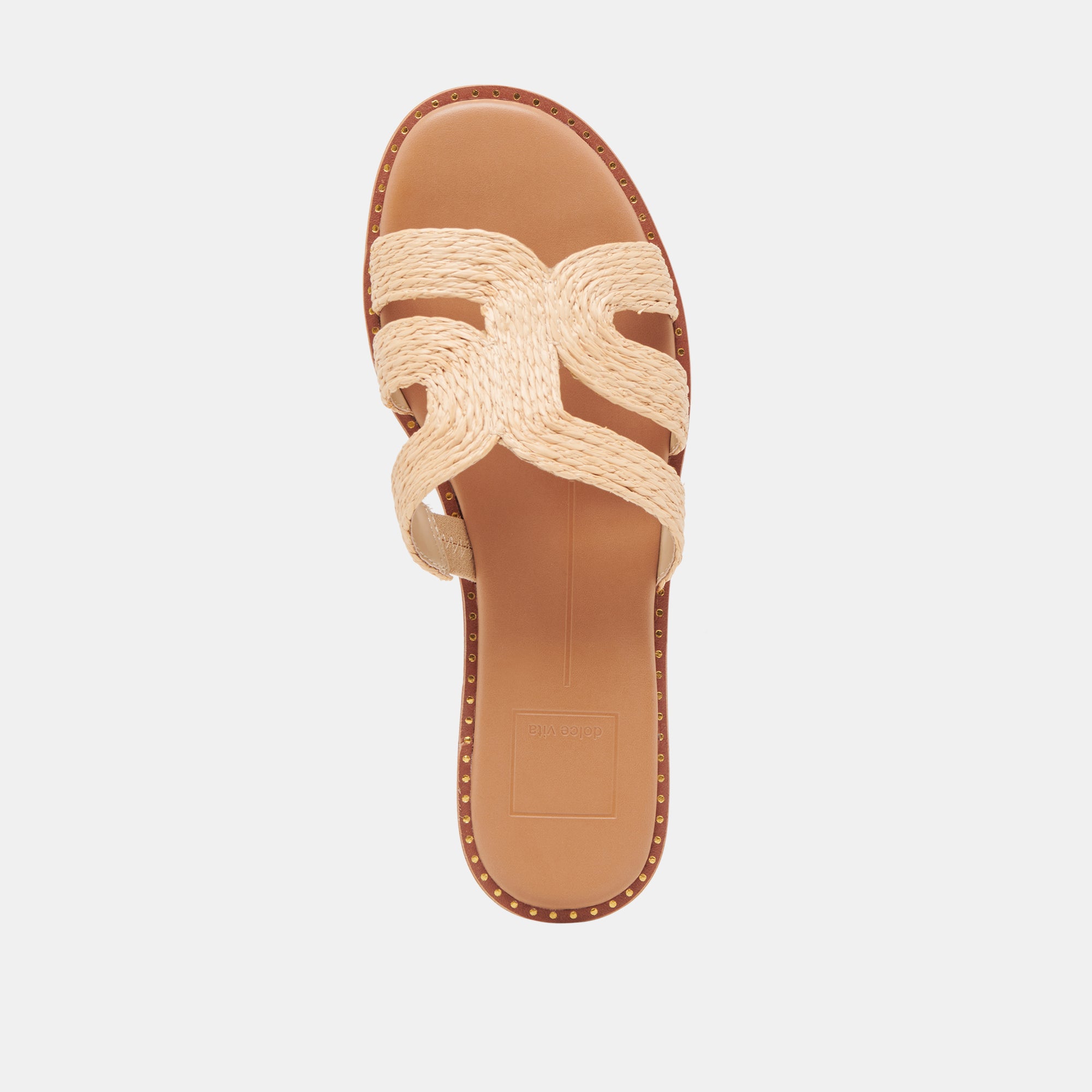 EMON WIDE SANDALS LT NATURAL RAFFIA - view 8