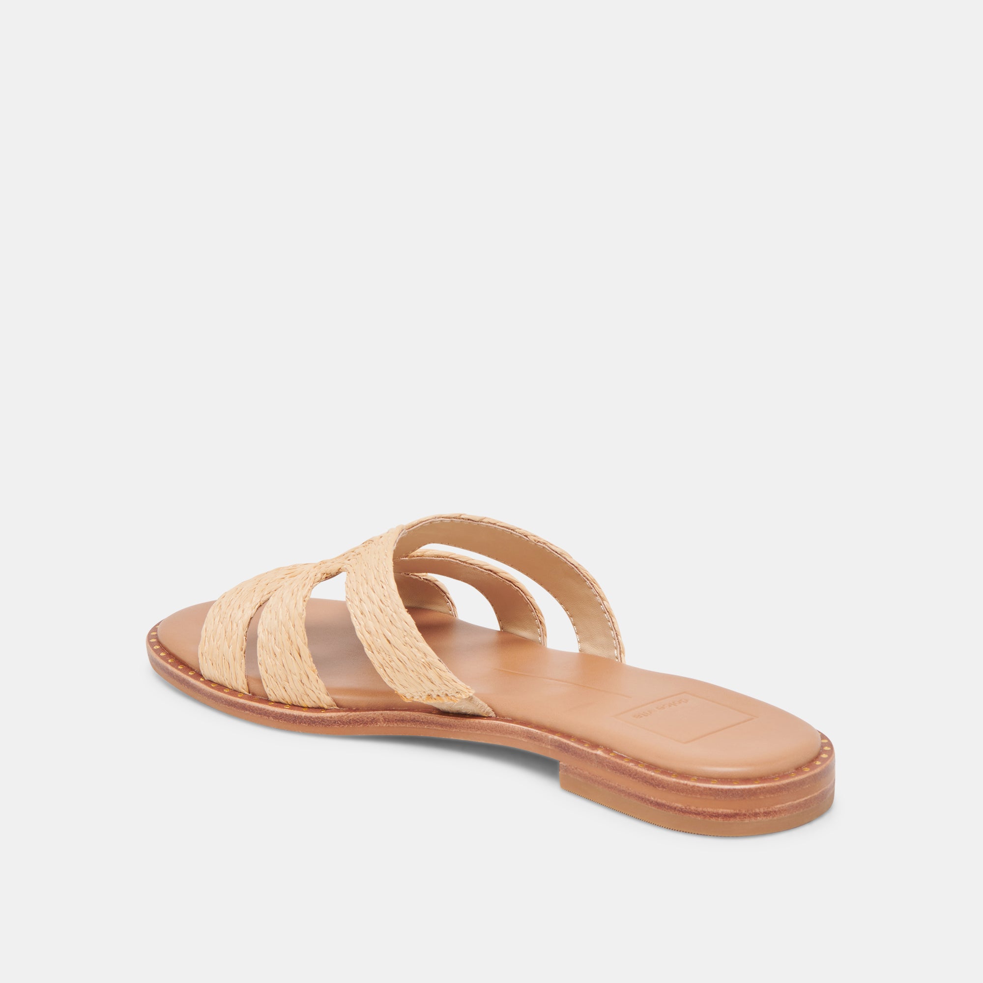 EMON WIDE SANDALS LT NATURAL RAFFIA - view 5