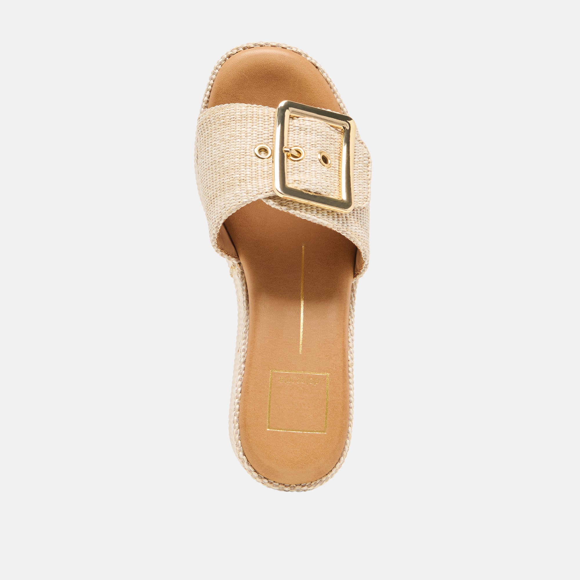JILIAN WEDGES LT NATURAL RAFFIA