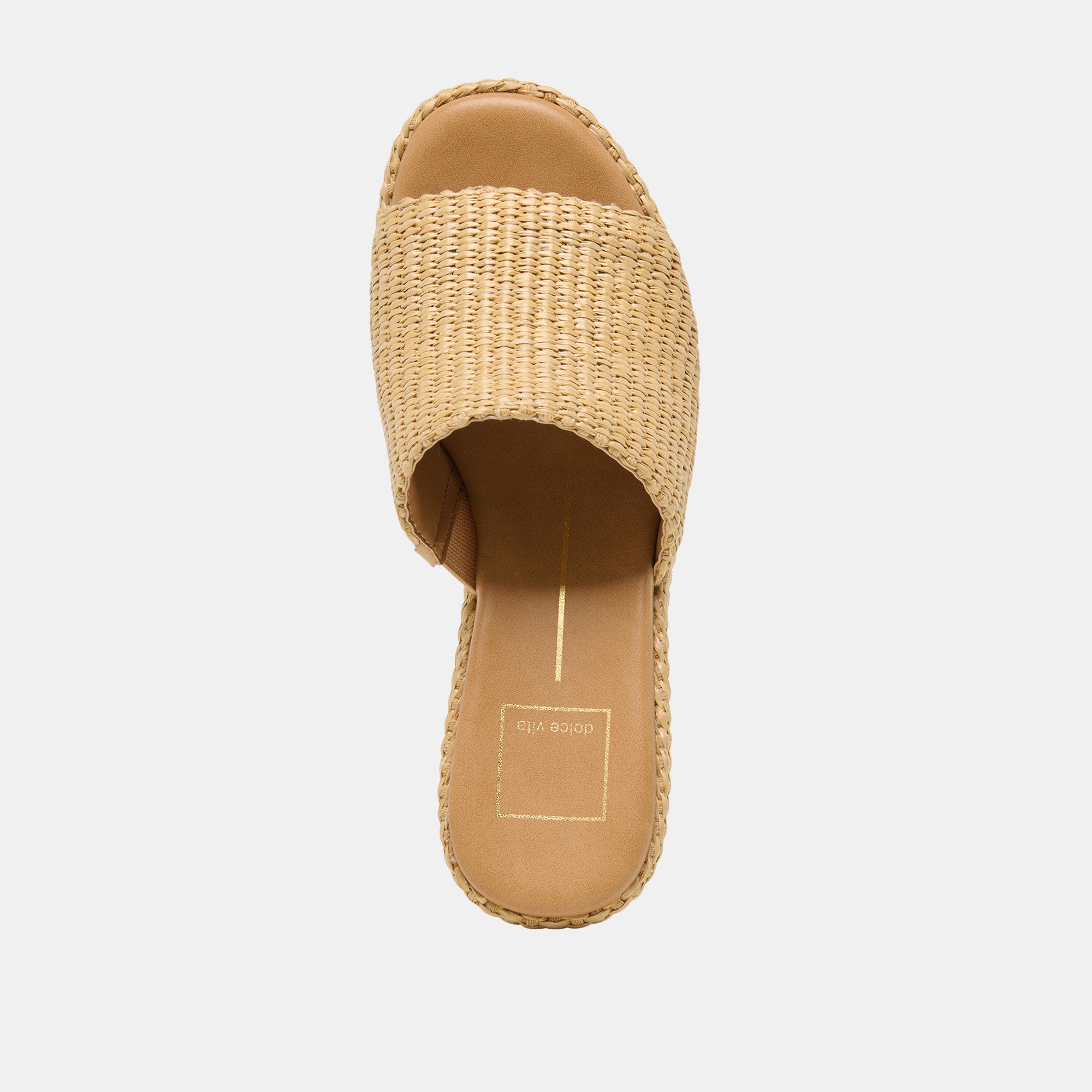 JOCLYN WIDE WEDGES LT NATURAL RAFFIA - view 8