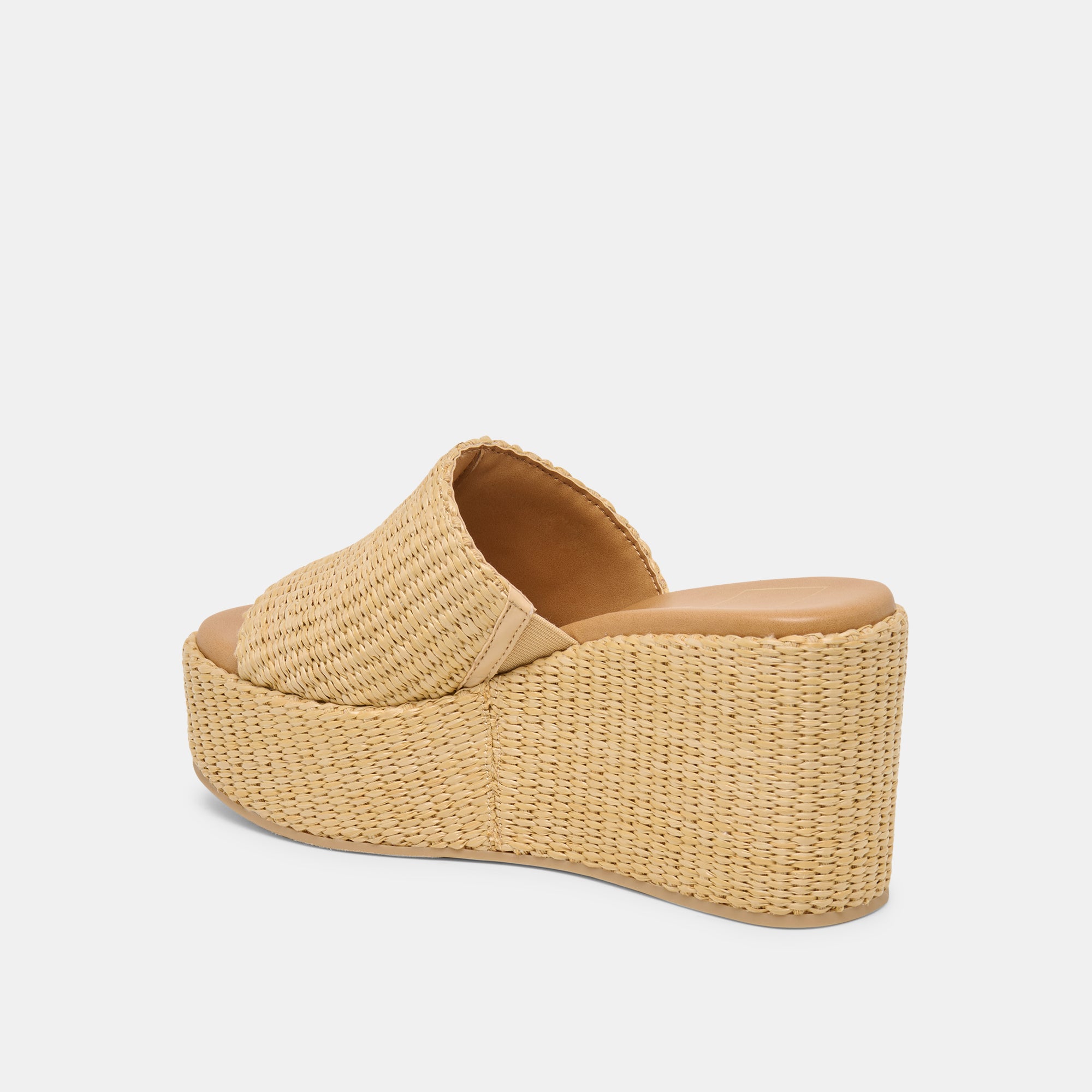 JOCLYN WIDE WEDGES LT NATURAL RAFFIA - view 5