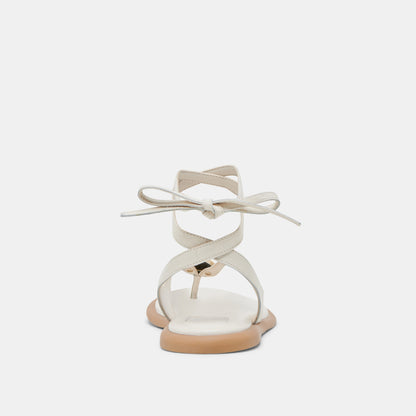 JUDY SANDALS BONE LEATHER
