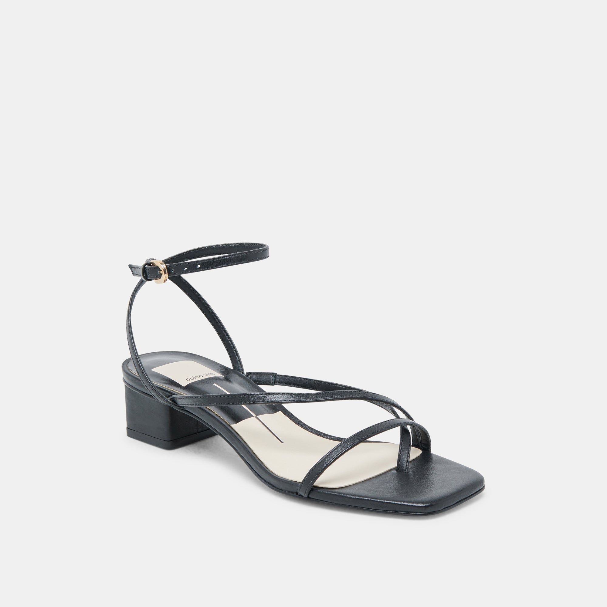 KARLOS WIDE SANDALS BLACK LEATHER - view 2