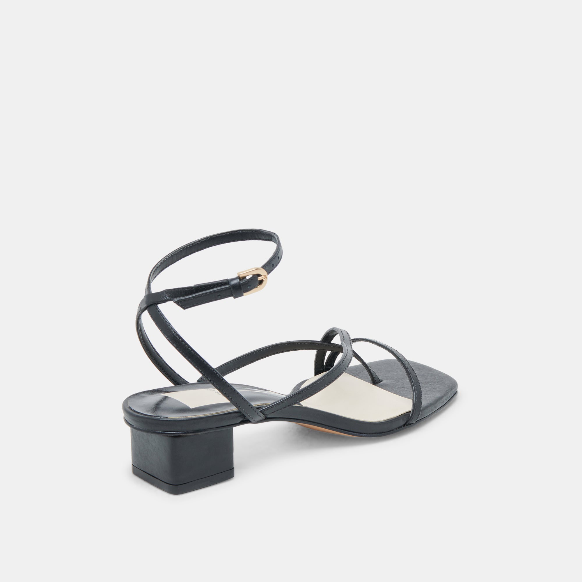 KARLOS WIDE SANDALS BLACK LEATHER - view 3