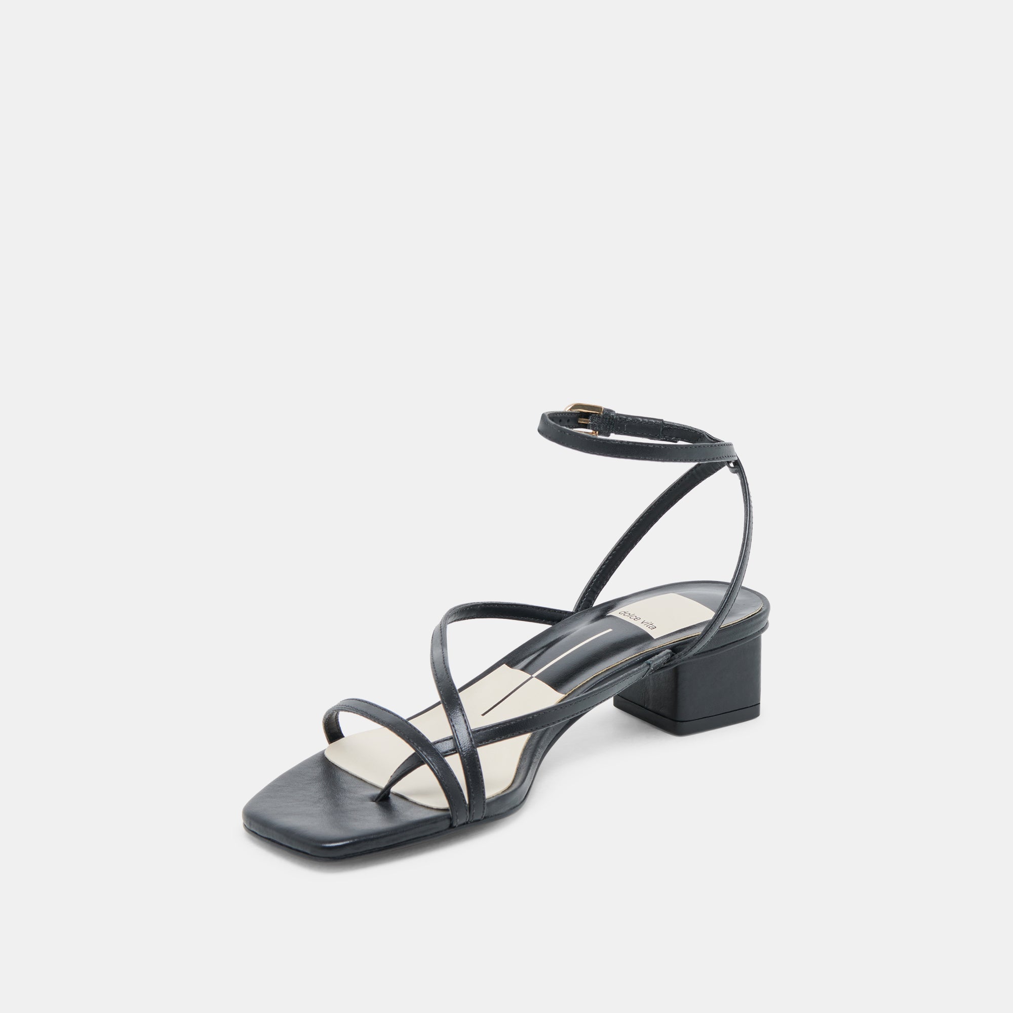 KARLOS WIDE SANDALS BLACK LEATHER - view 4
