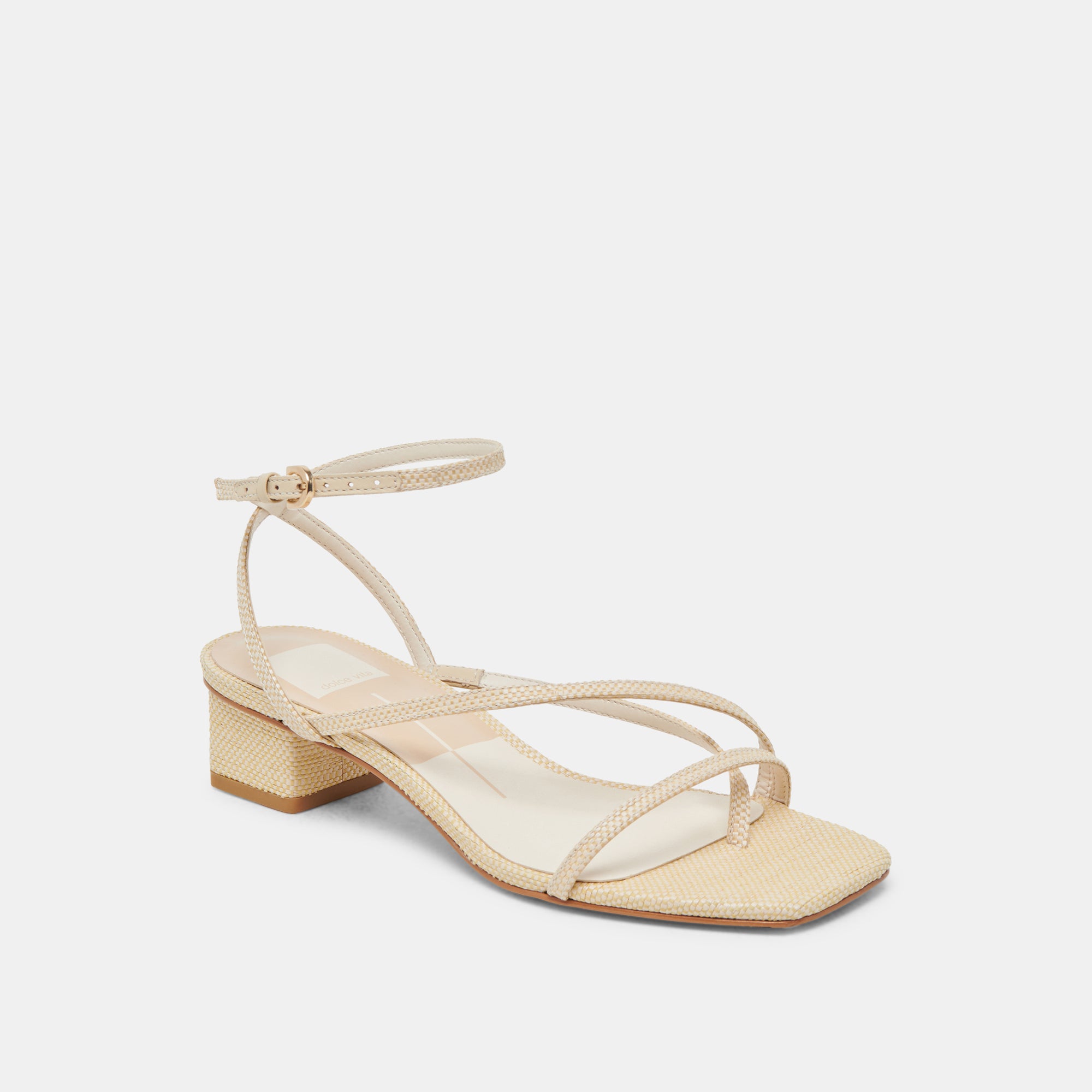 KARLOS WIDE SANDALS NATURAL WOVEN RAFFIA - view 2