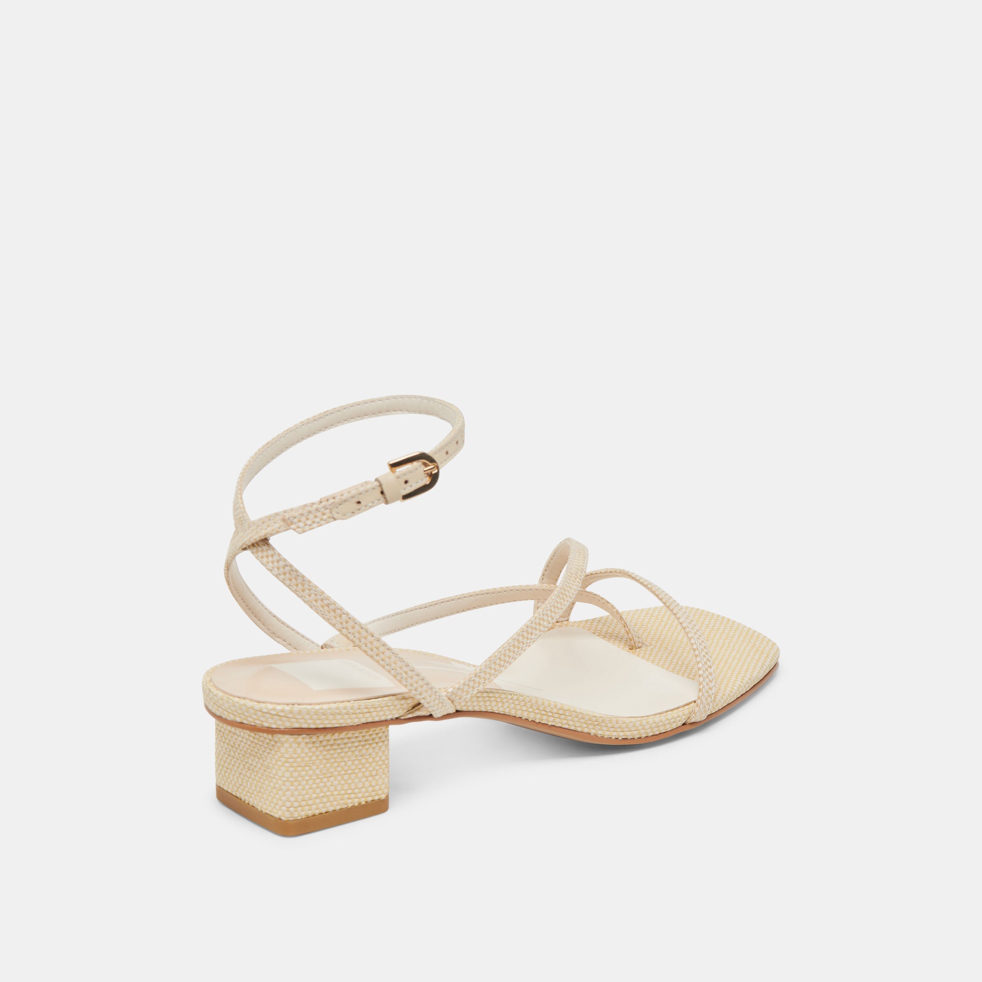 KARLOS WIDE SANDALS NATURAL WOVEN RAFFIA - view 3