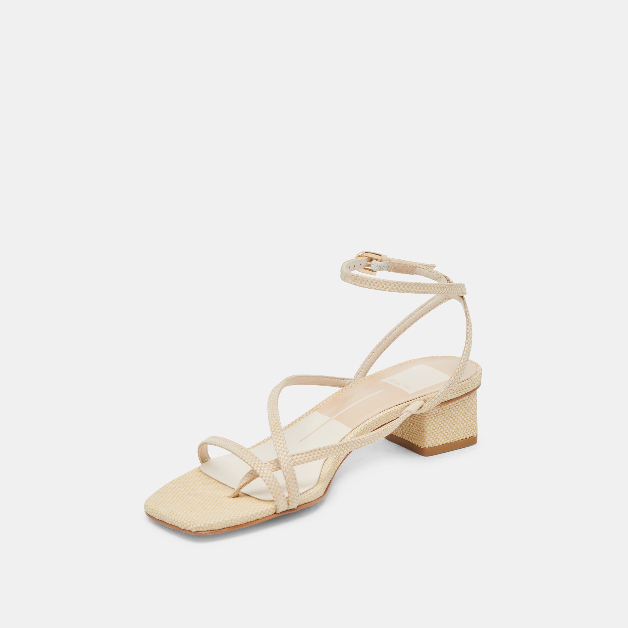 KARLOS WIDE SANDALS NATURAL WOVEN RAFFIA - view 4