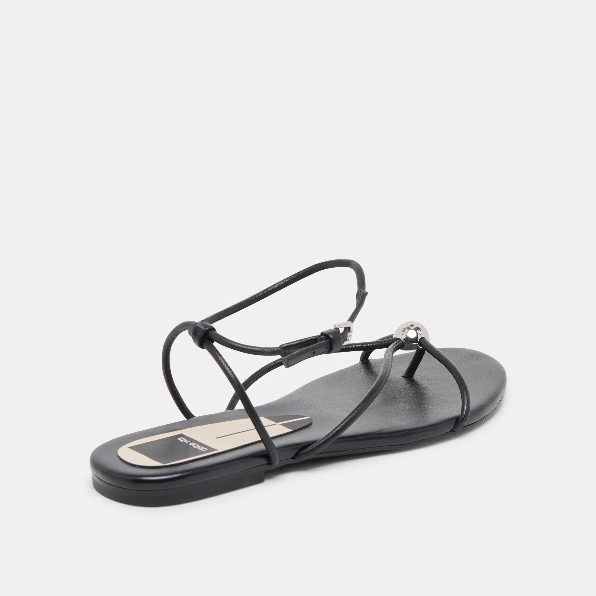 KENLEY SANDALS BLACK LEATHER