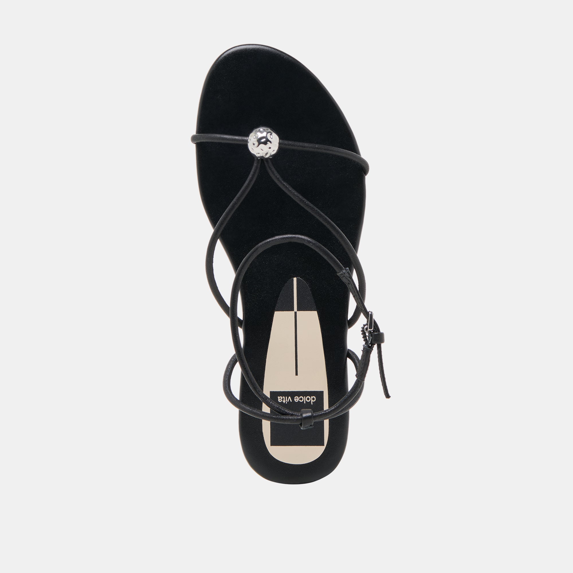 KENLEY SANDALS BLACK LEATHER
