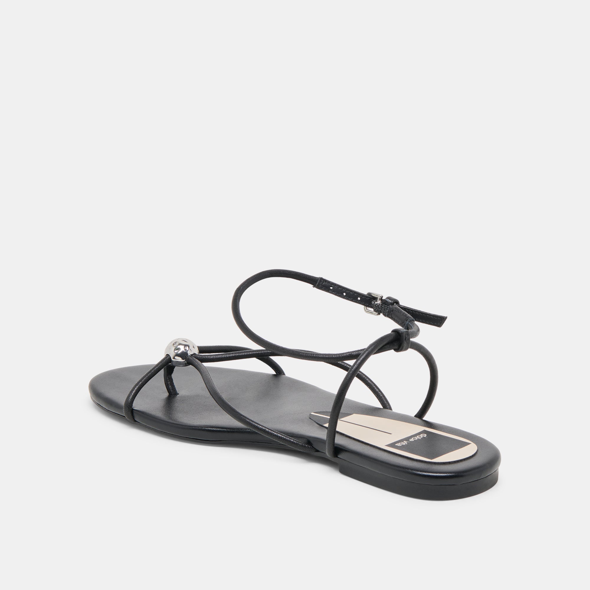 KENLEY SANDALS BLACK LEATHER