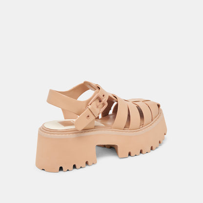 LASLY TONAL SANDALS CAFE LEATHER
