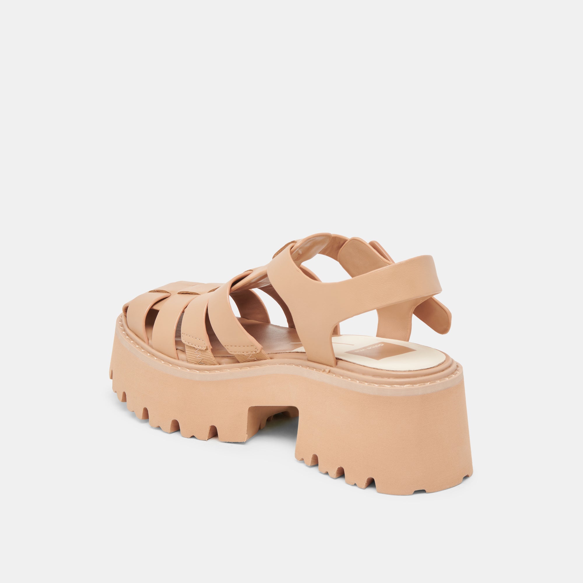 LASLY TONAL SANDALS CAFE LEATHER