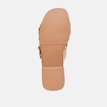 MELODY HEELS TAN LEATHER