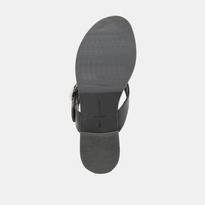 ROSSA SANDALS BLACK LEATHER