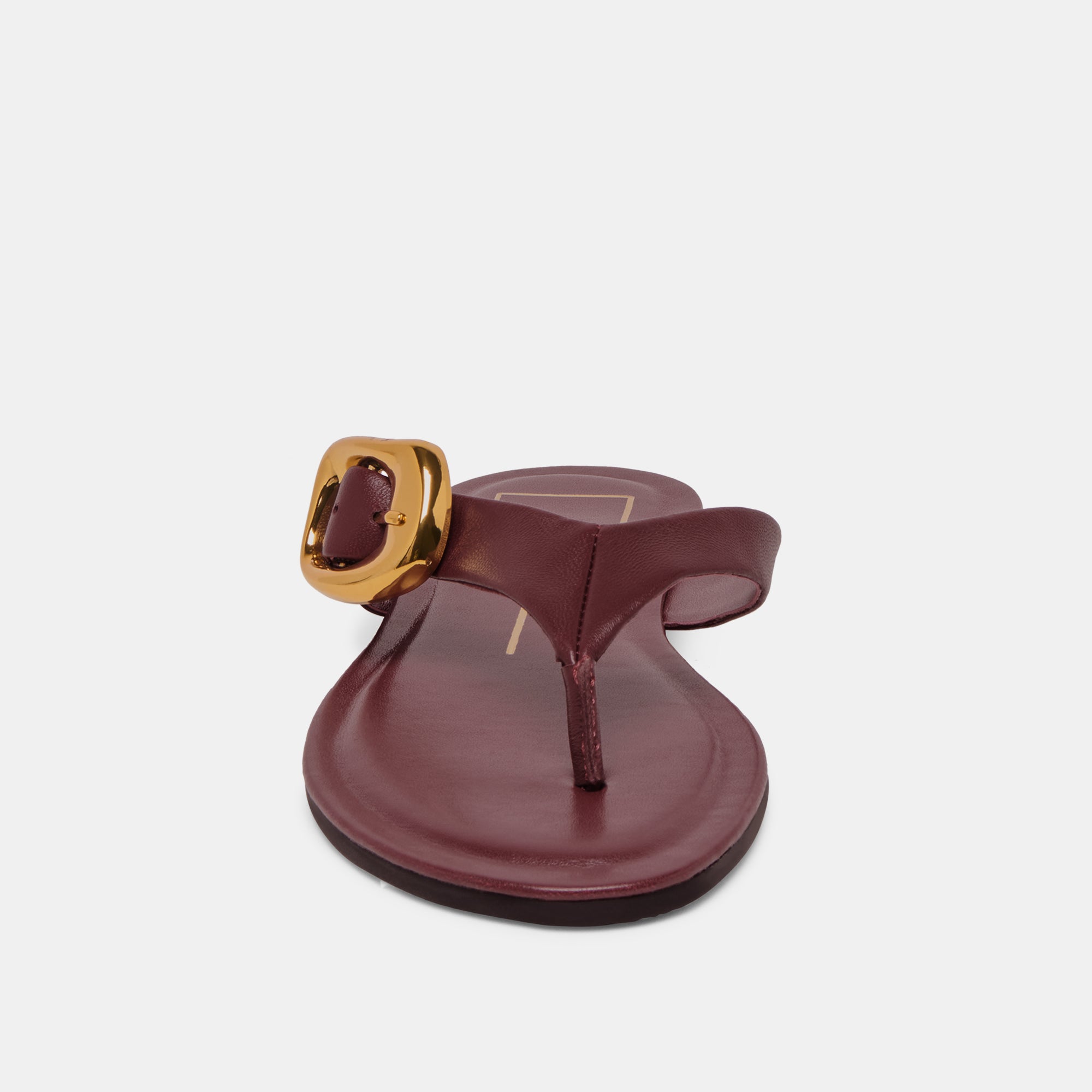 ROSSA SANDALS BURGUNDY LEATHER