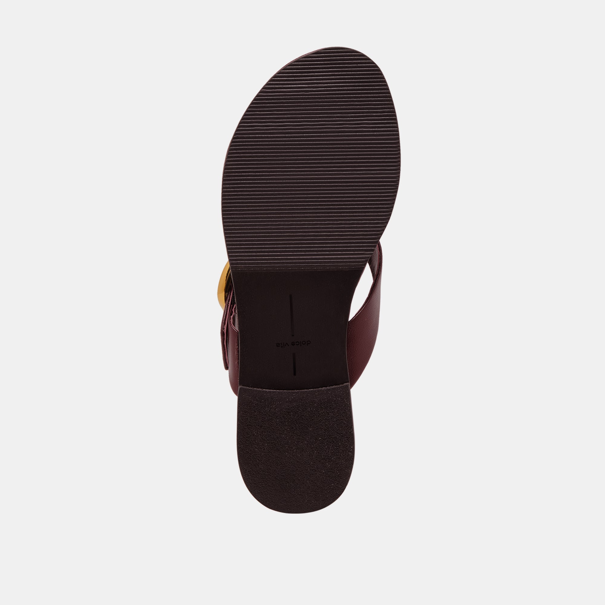 ROSSA SANDALS BURGUNDY LEATHER