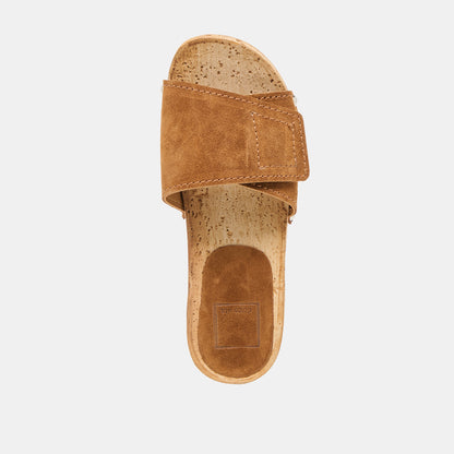 SANDY SANDALS CHESTNUT SUEDE