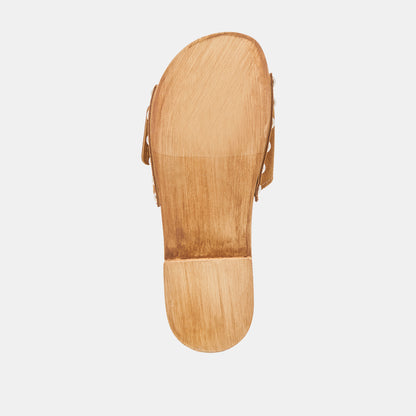 SANDY SANDALS CHESTNUT SUEDE