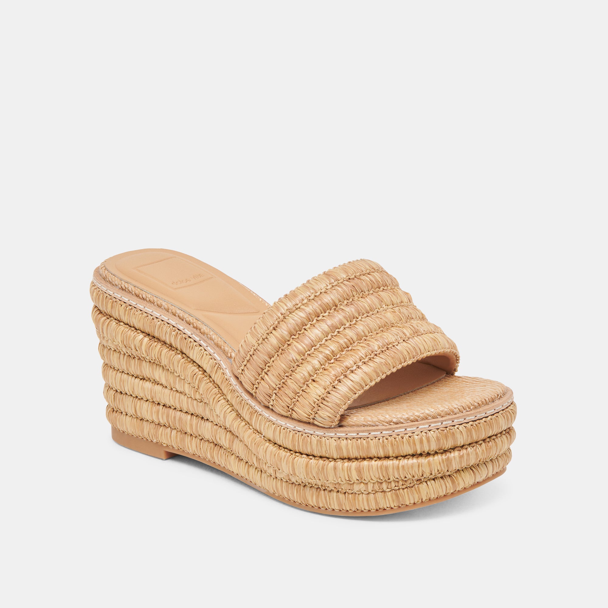 THRONE WIDE WEDGES LT NATURAL RAFFIA - view 2