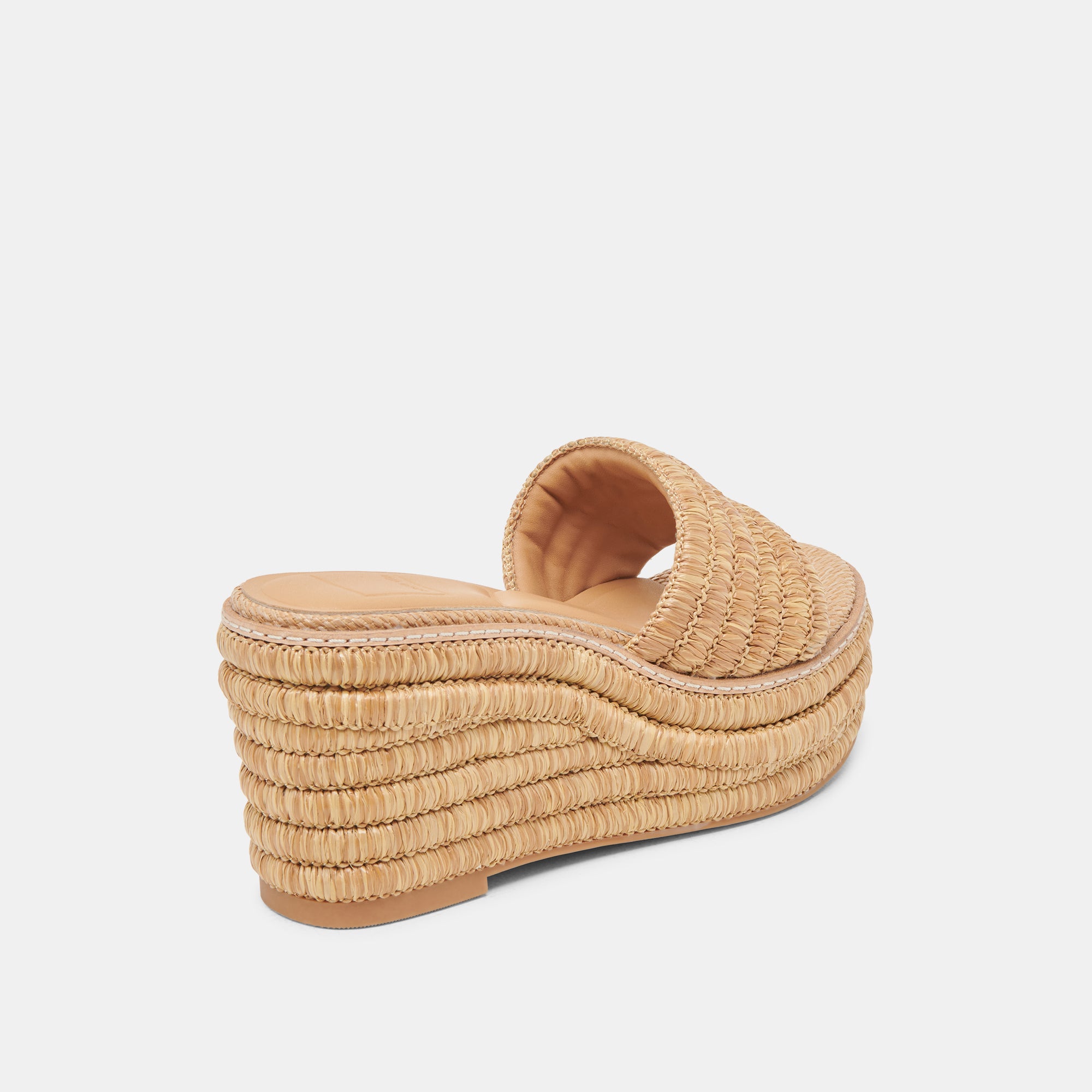 THRONE WIDE WEDGES LT NATURAL RAFFIA - view 3