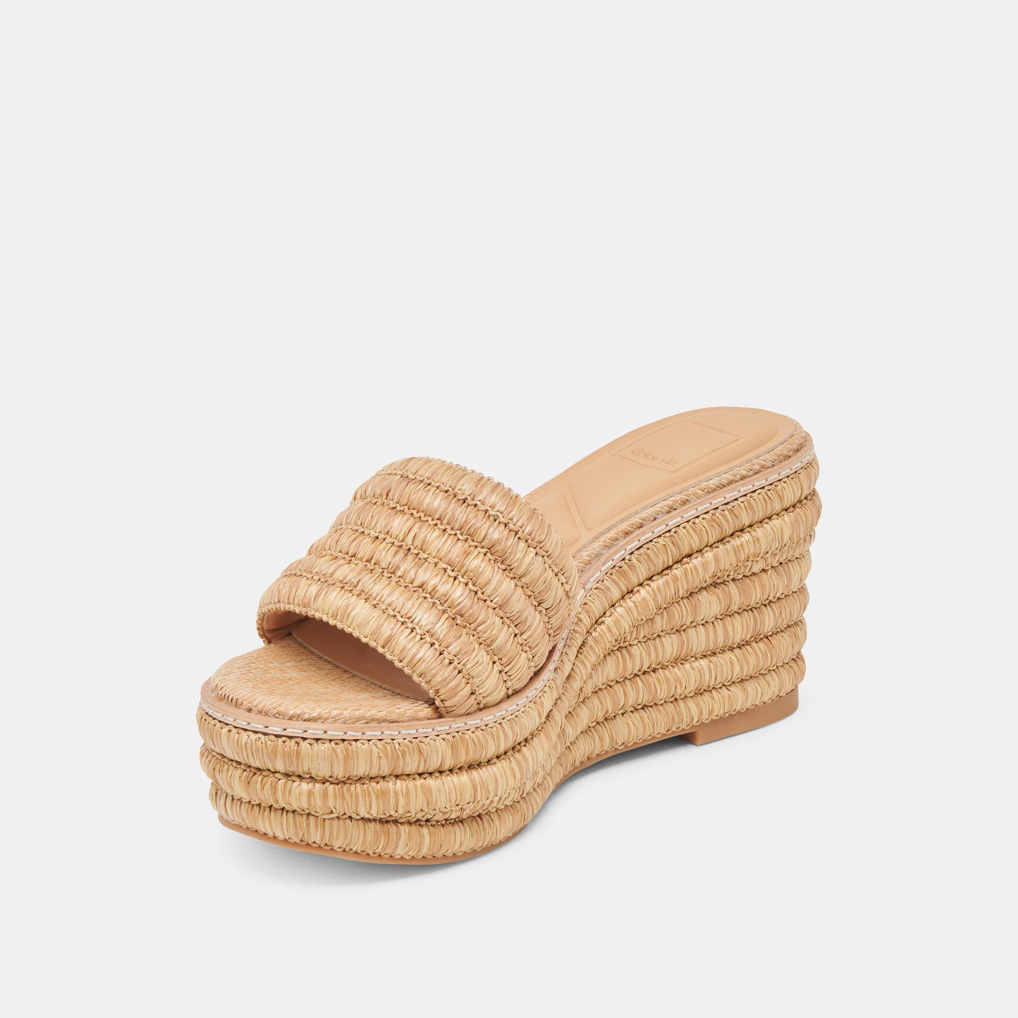THRONE WIDE WEDGES LT NATURAL RAFFIA - view 4