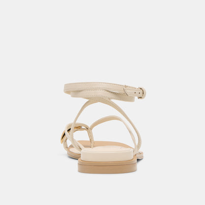 TYRICE SANDALS BONE LEATHER