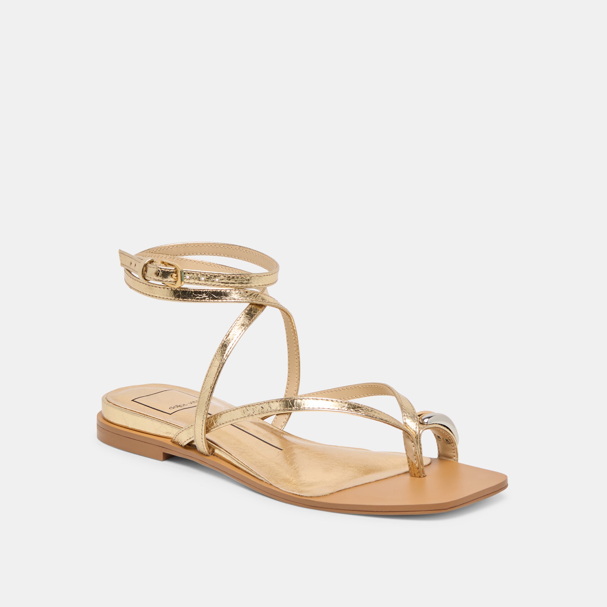 TYRICE SANDALS GOLD LEATHER