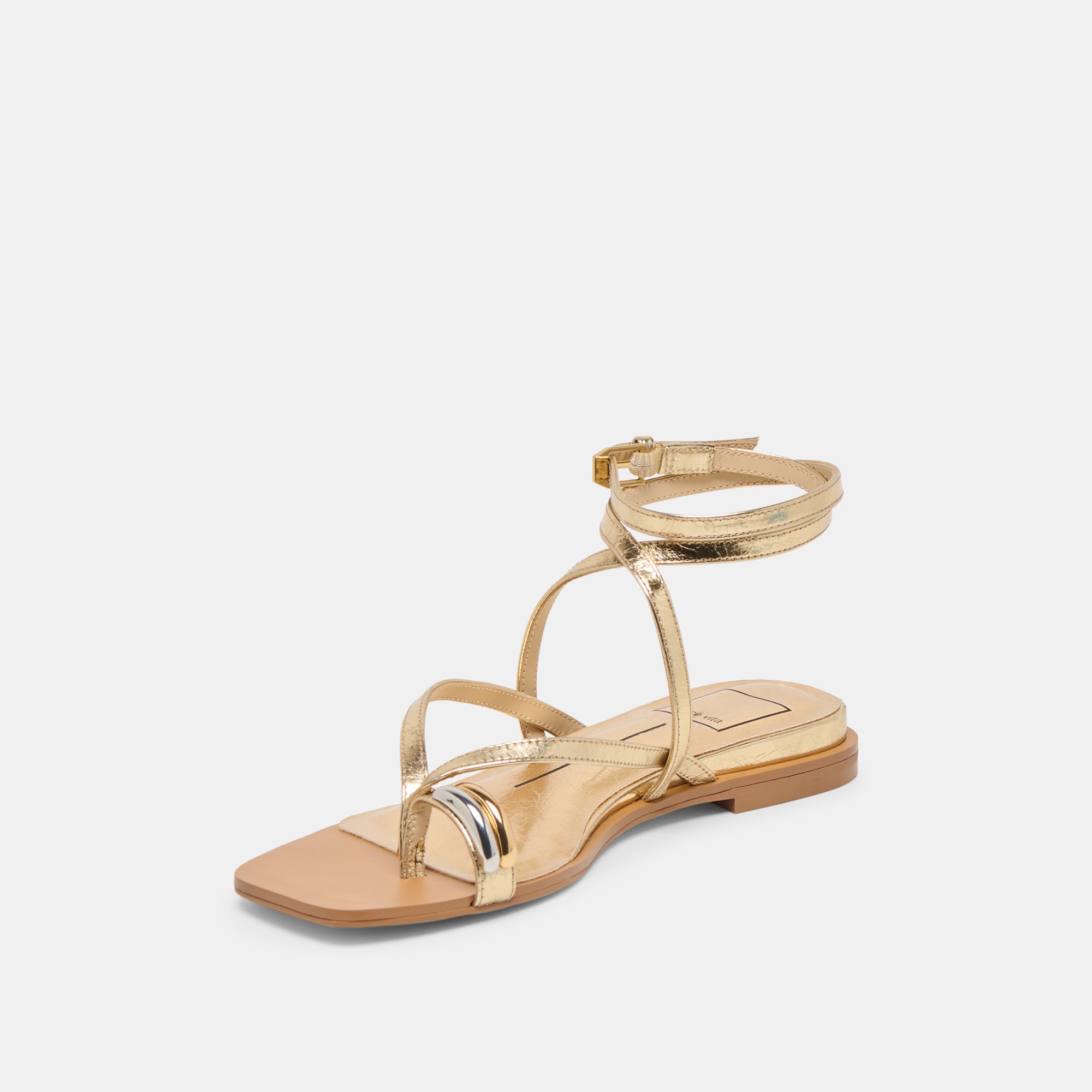 TYRICE SANDALS GOLD LEATHER