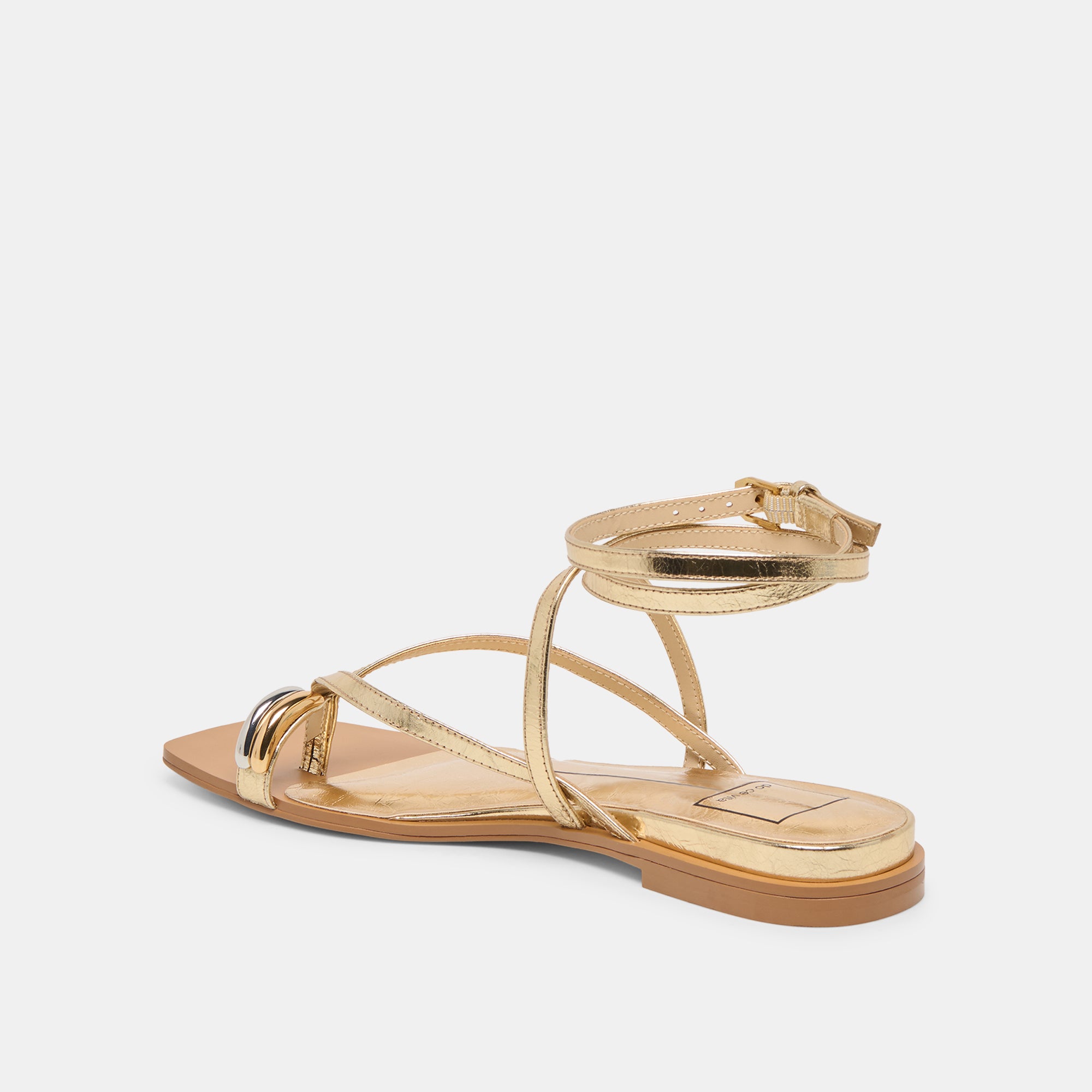 TYRICE SANDALS GOLD LEATHER