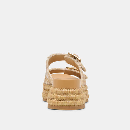 WIXIE SANDALS GOLD MULTI BEADS