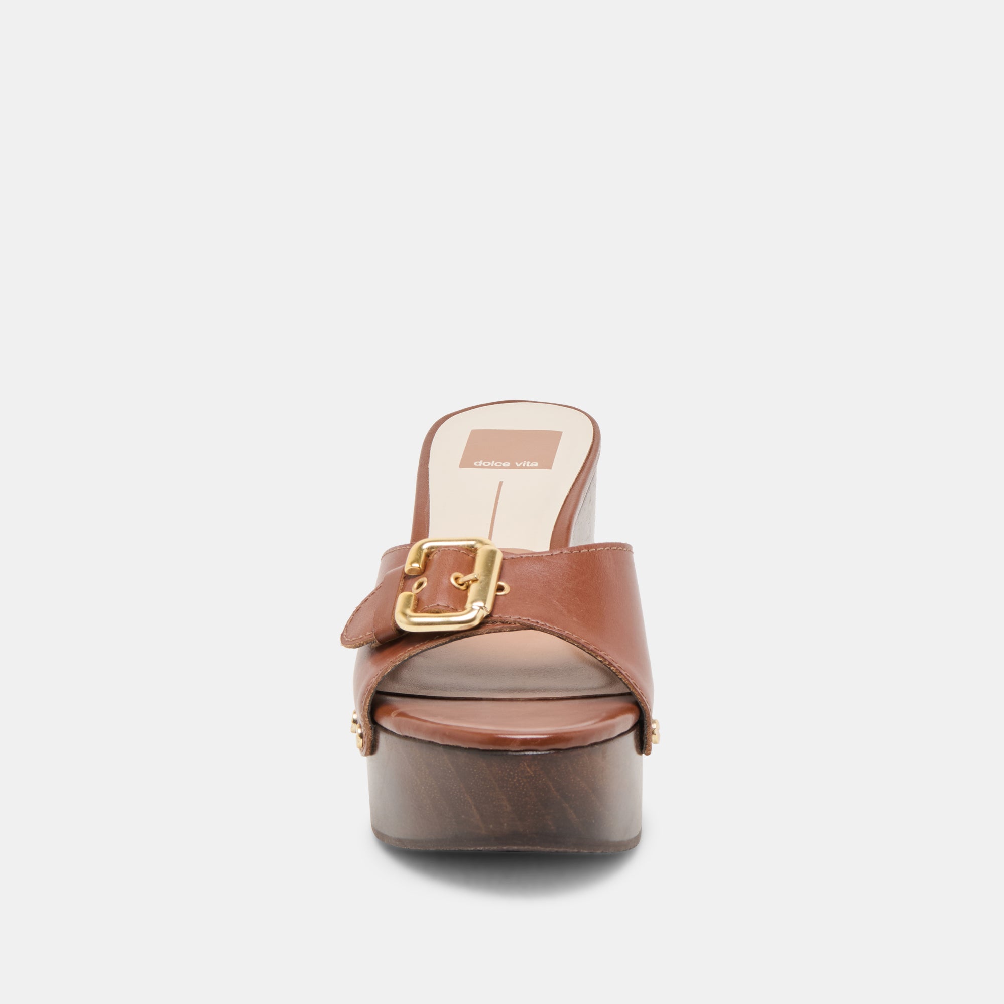 YALAH HEELS BROWN LEATHER