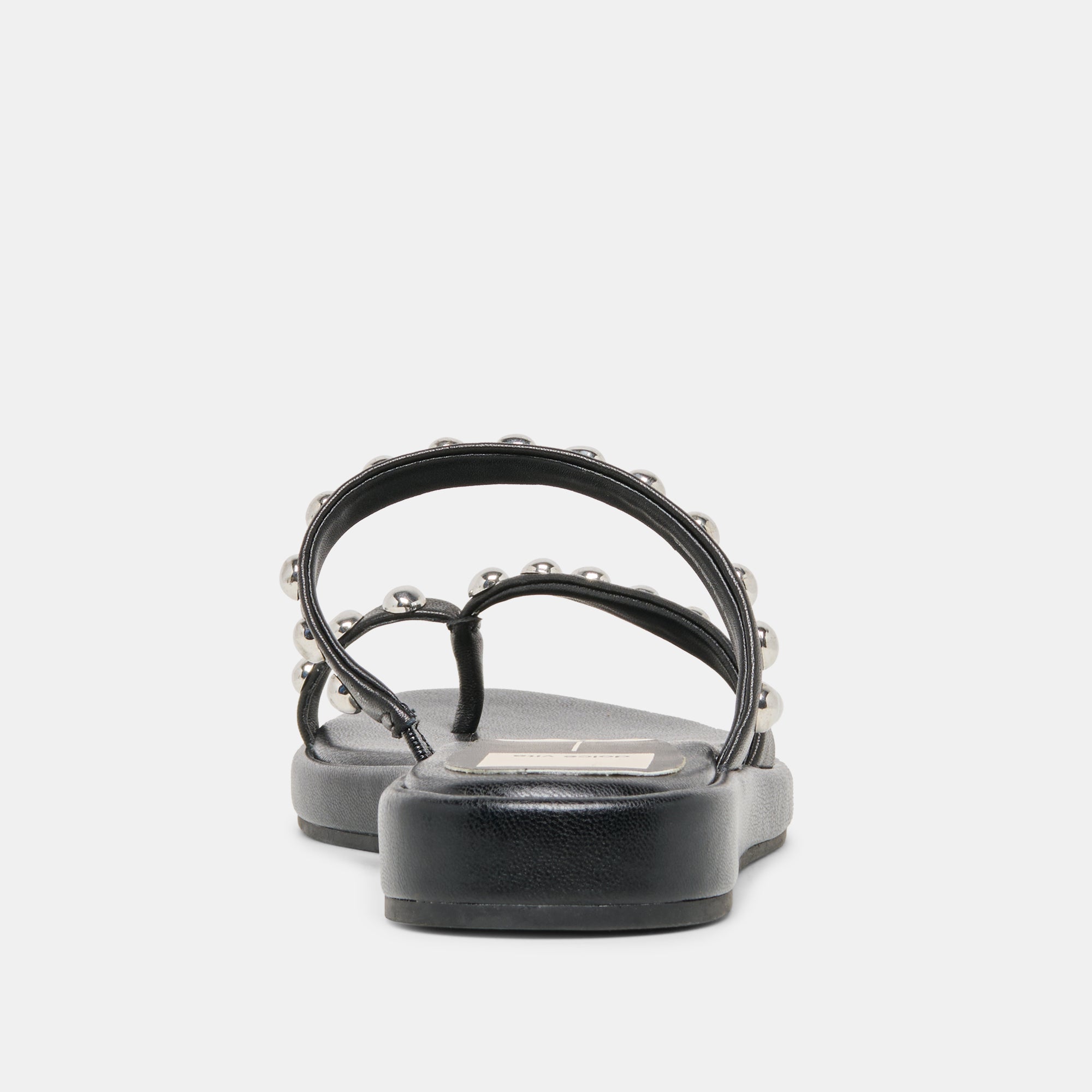 AMARY STUD SANDALS BLACK LEATHER - view 9