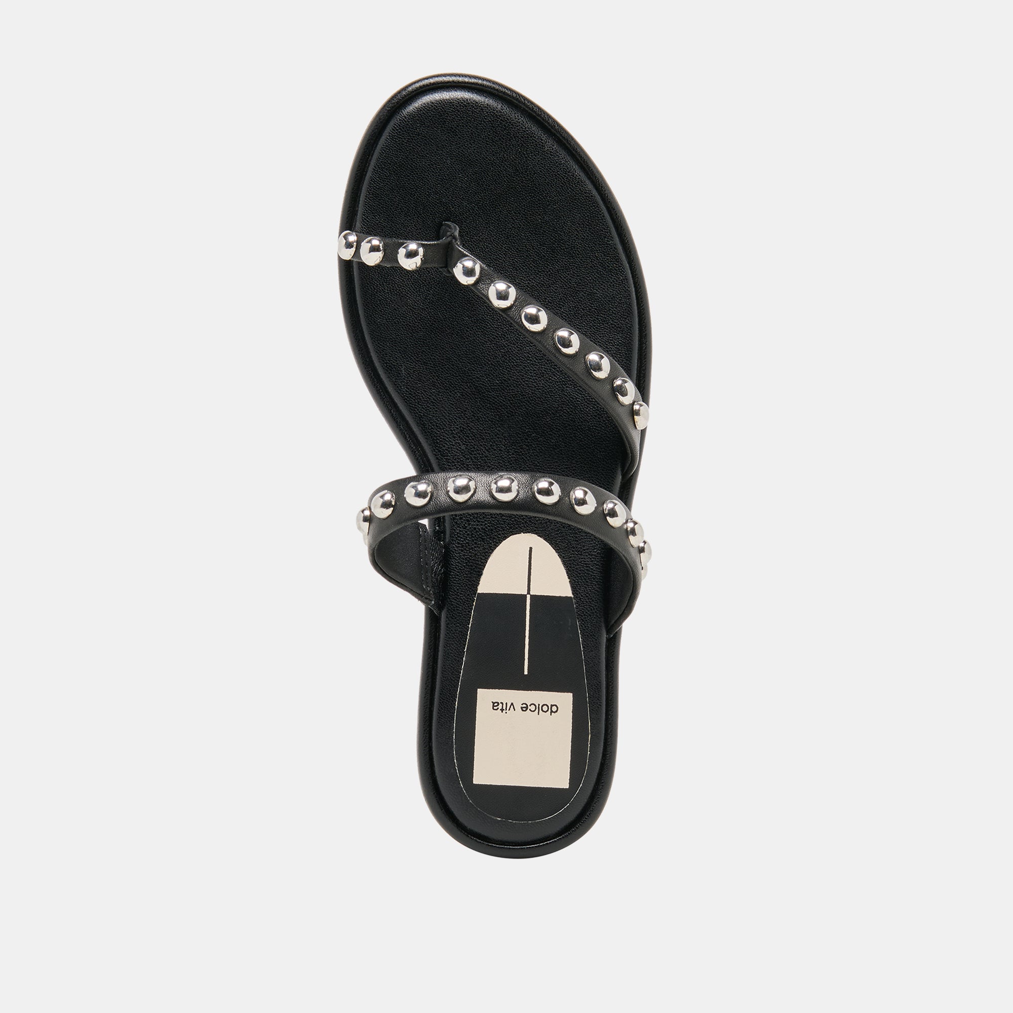AMARY STUD SANDALS BLACK LEATHER - view 10