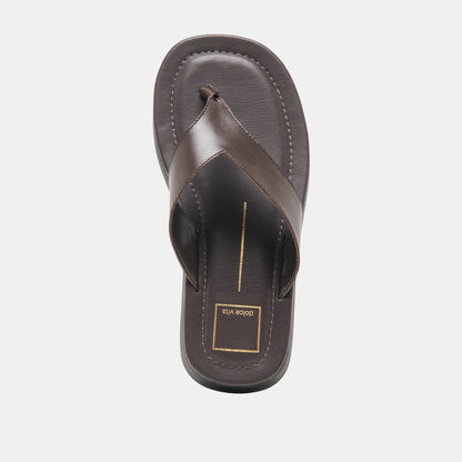 BLAYZE SANDALS DK CHOCOLATE LEATHER