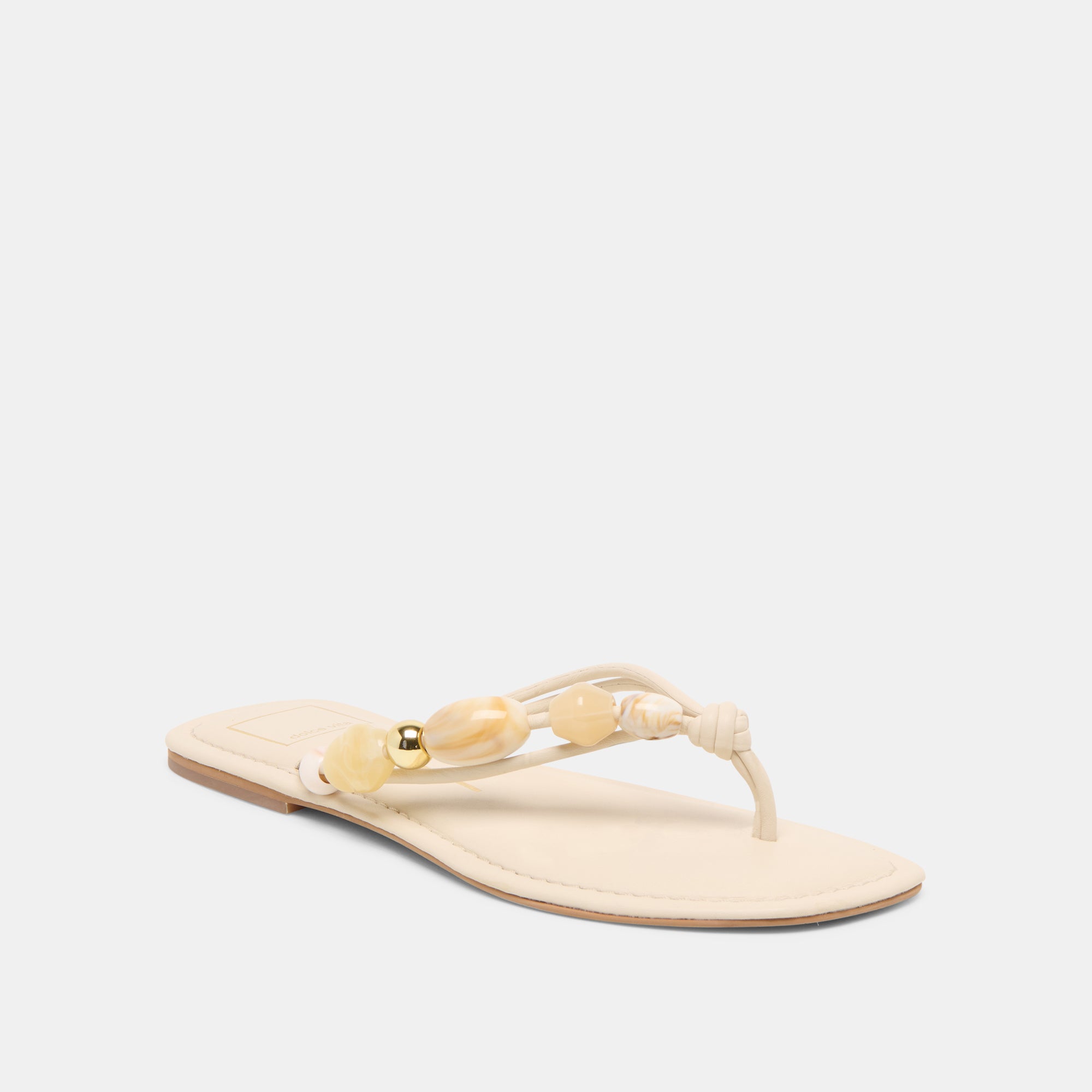CELY SANDALS IVORY LEATHER - view 2