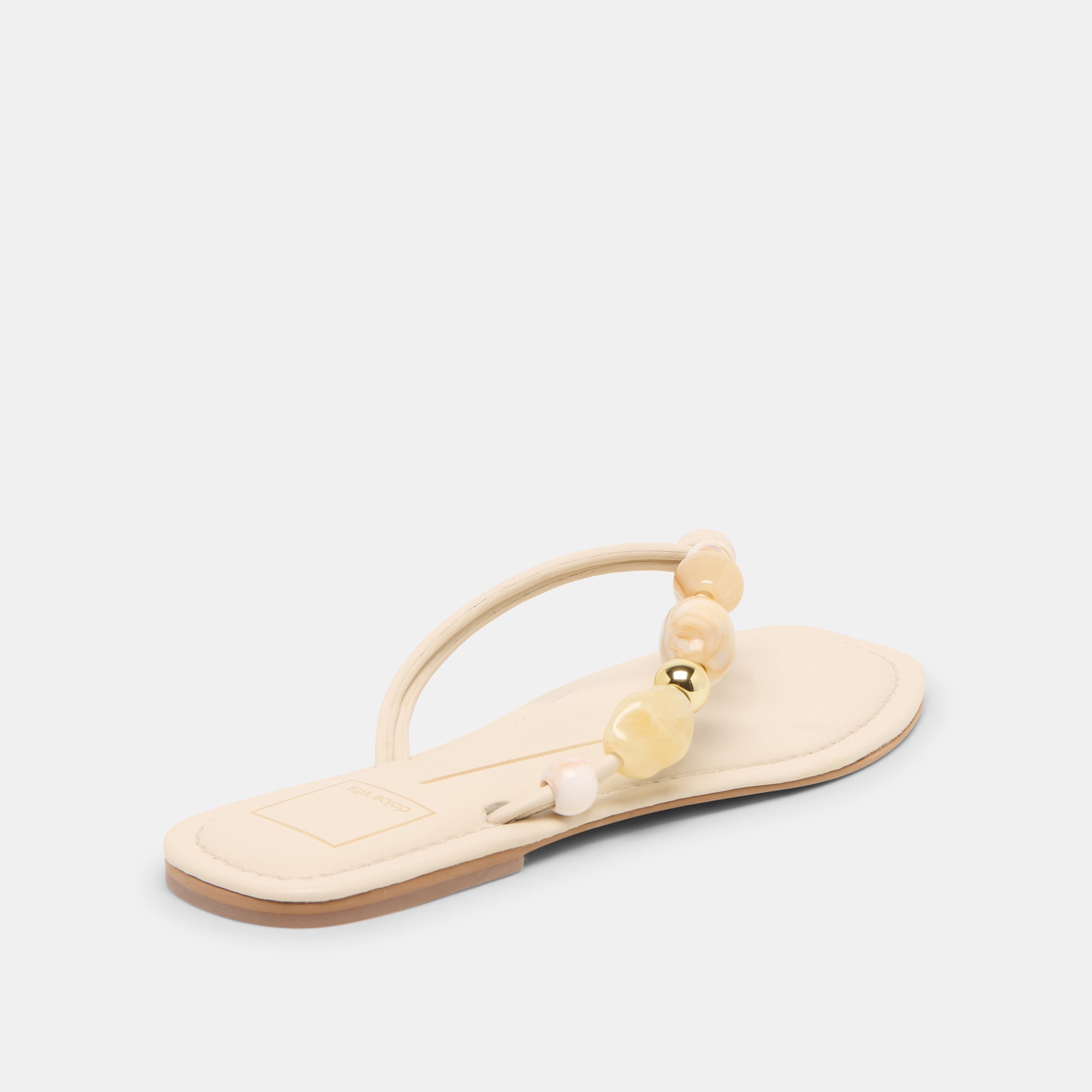 CELY SANDALS IVORY LEATHER - view 3