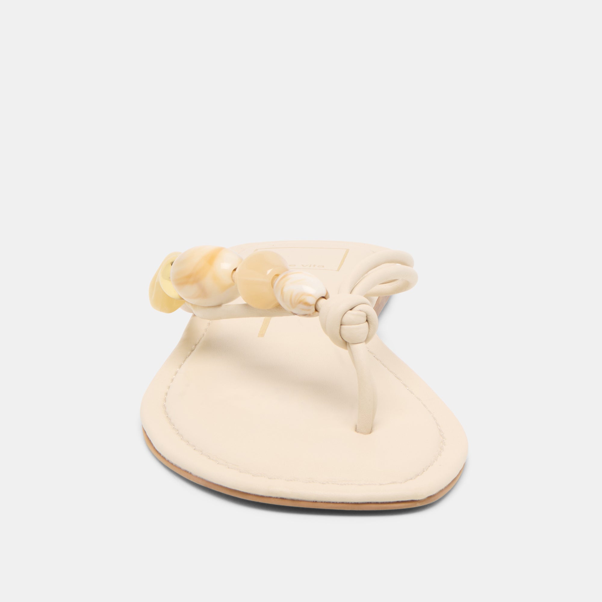 CELY SANDALS IVORY LEATHER - view 6